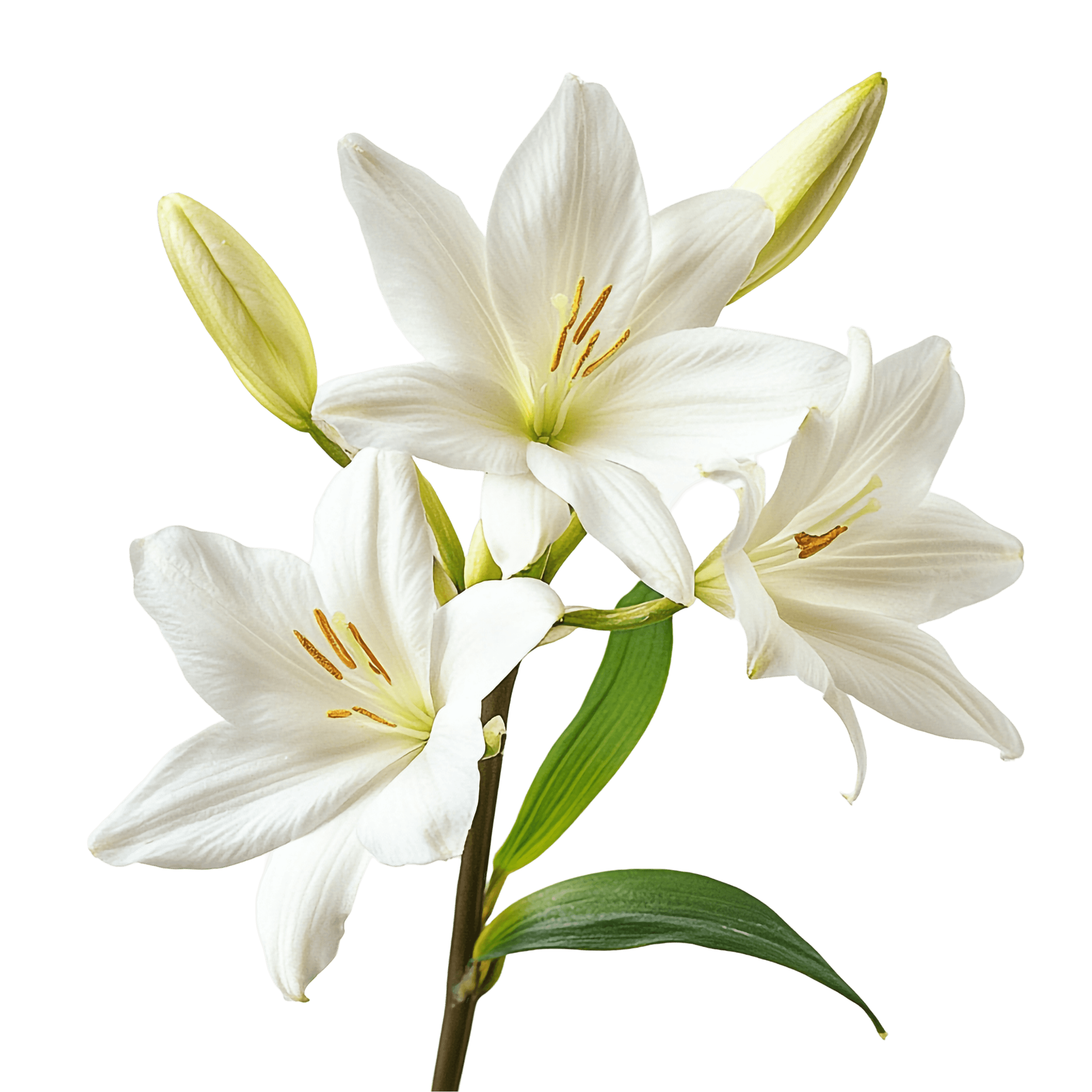 Lírio na parte inferior do header